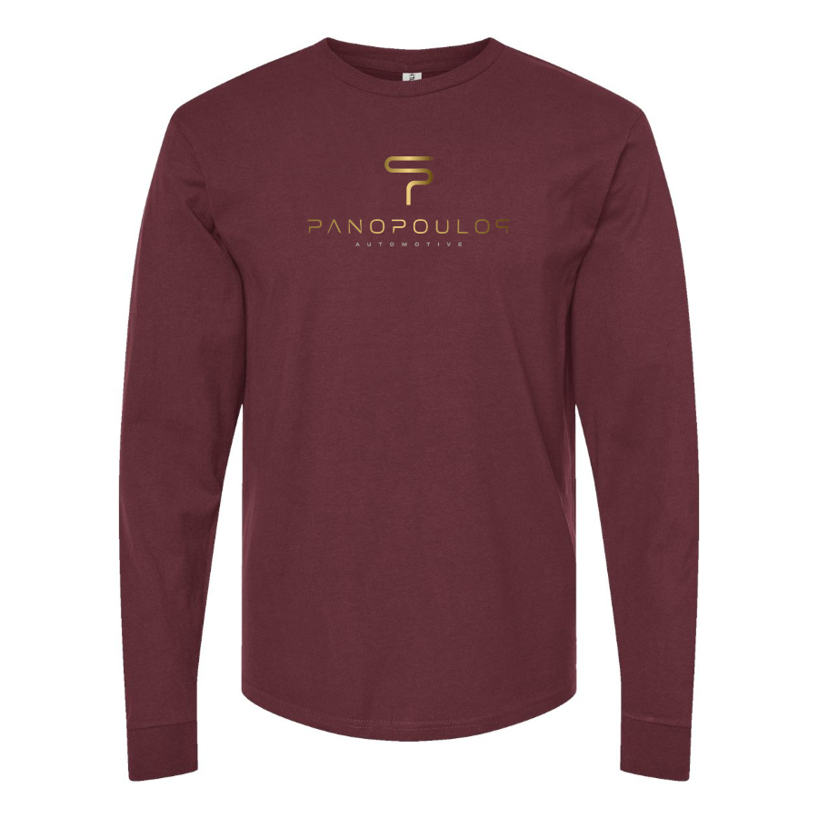 Men's Spyros Panopoulos Logo Cotton Long Sleeve T-Shirt