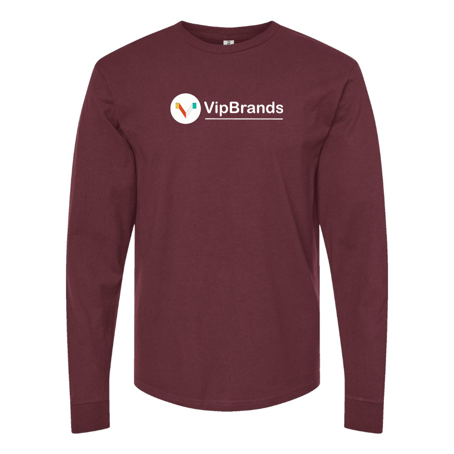 Men's VipBrands  Logo Cotton Long Sleeve T-Shirt
