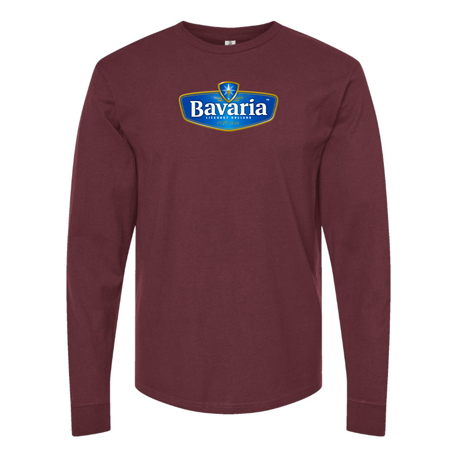 Men's Bavaria Logo Cotton Long Sleeve T-Shirt