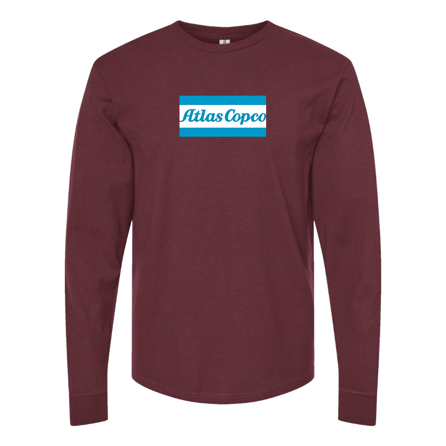 Men's Atlas Copco Logo Cotton Long Sleeve T-Shirt