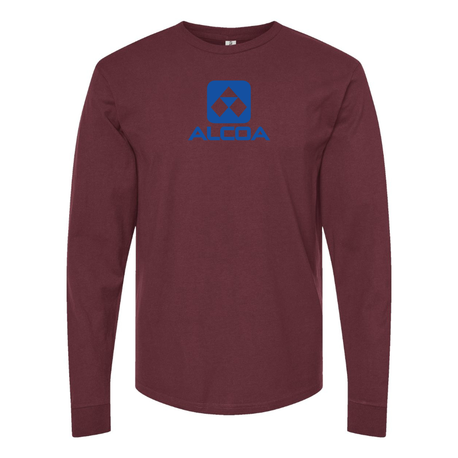 Men's Alcoa Logo Cotton Long Sleeve T-Shirt