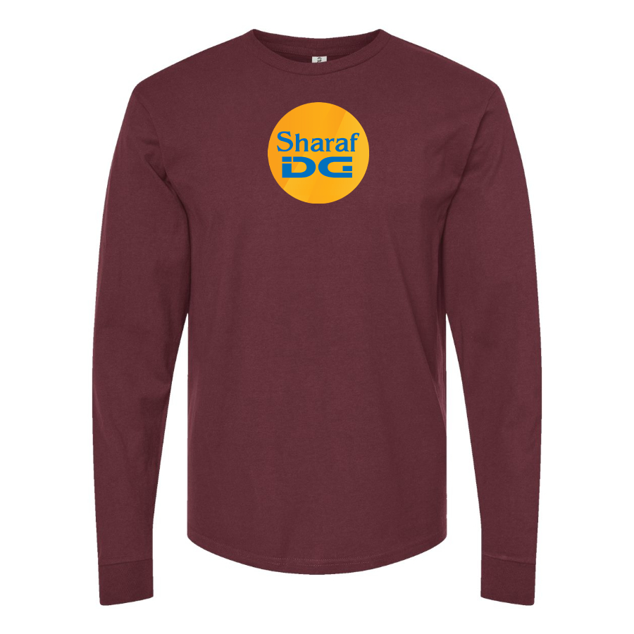 Men's SharafDG Logo Cotton Long Sleeve T-Shirt