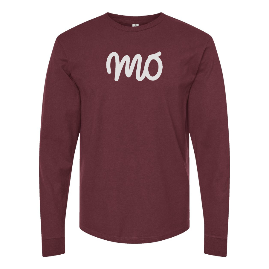 Men's Mo Logo Cotton Long Sleeve T-Shirt