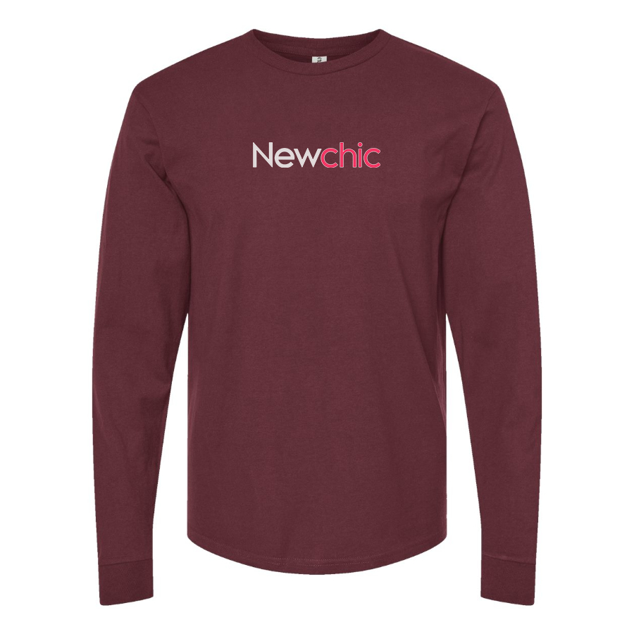 Men's Newchic Logo Cotton Long Sleeve T-Shirt