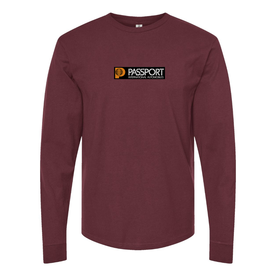 Men's Passport  Logo Cotton Long Sleeve T-Shirt