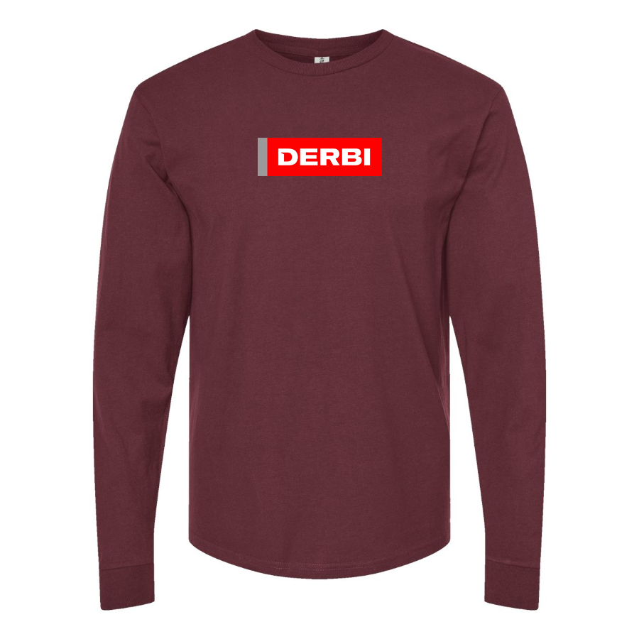 Men's Derbi Logo Cotton Long Sleeve T-Shirt
