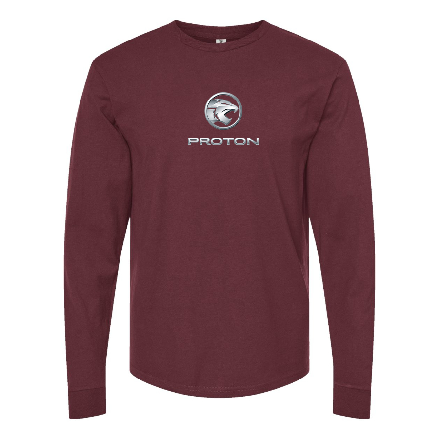 Men's Proton Logo Cotton Long Sleeve T-Shirt