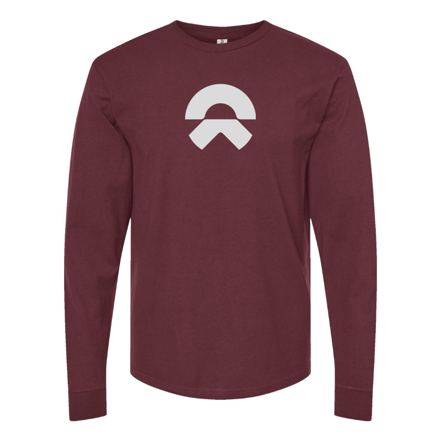 Men's Nio Logo Cotton Long Sleeve T-Shirt