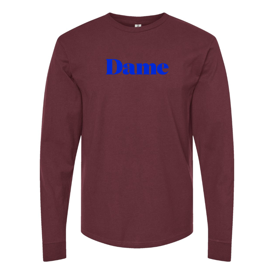 Men's Dame Products  Logo Cotton Long Sleeve T-Shirt