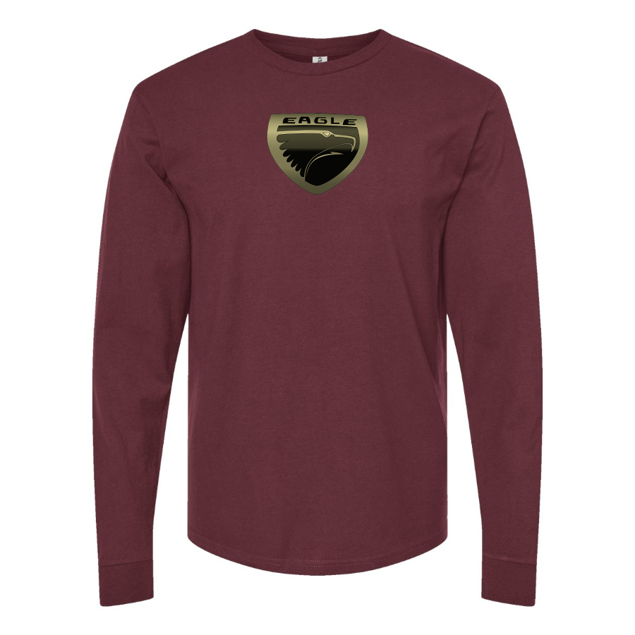 Men's Eagle Logo Cotton Long Sleeve T-Shirt