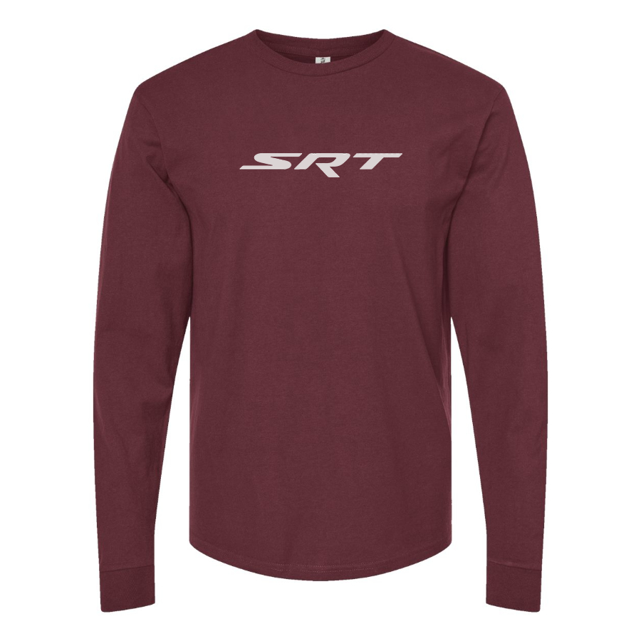Men's Street Racing Technology Logo Cotton Long Sleeve T-Shirt