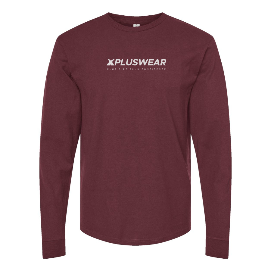 Men's Xpluswear Logo Cotton Long Sleeve T-Shirt