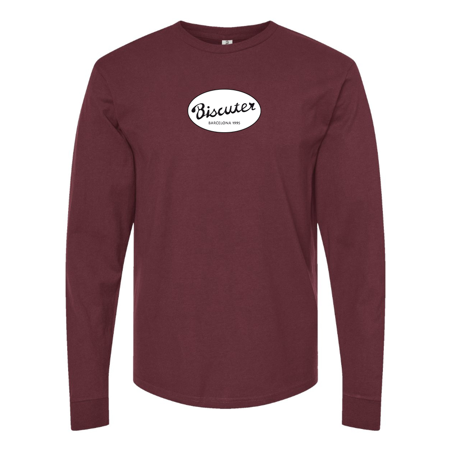 Men's Biscuter Logo Cotton Long Sleeve T-Shirt