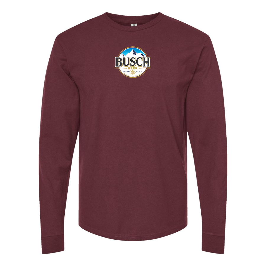 Men's Busch Logo Cotton Long Sleeve T-Shirt