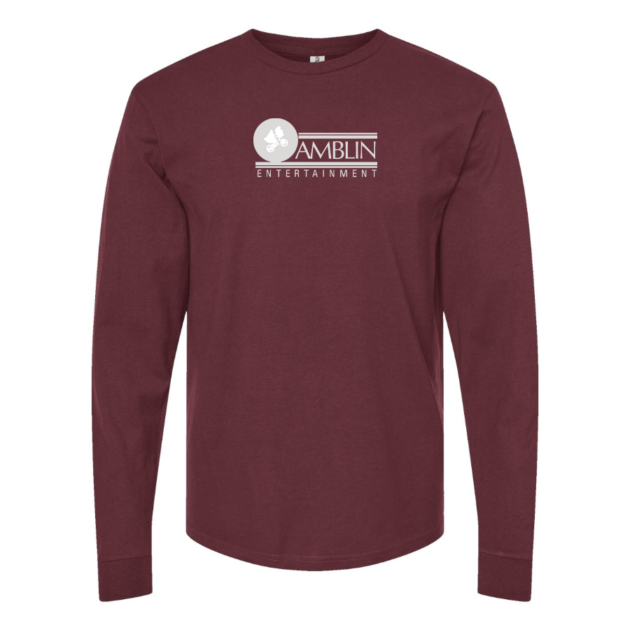 Men's Amblin Entertainment Logo Cotton Long Sleeve T-Shirt