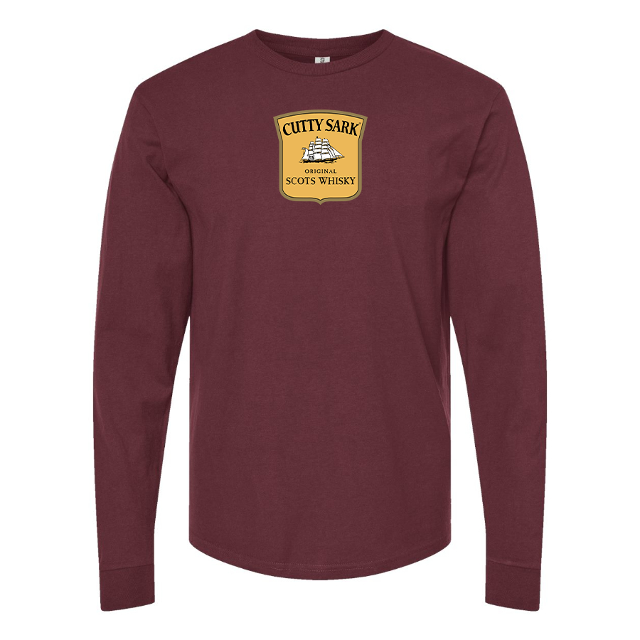Men's Cutty Sark Logo Cotton Long Sleeve T-Shirt