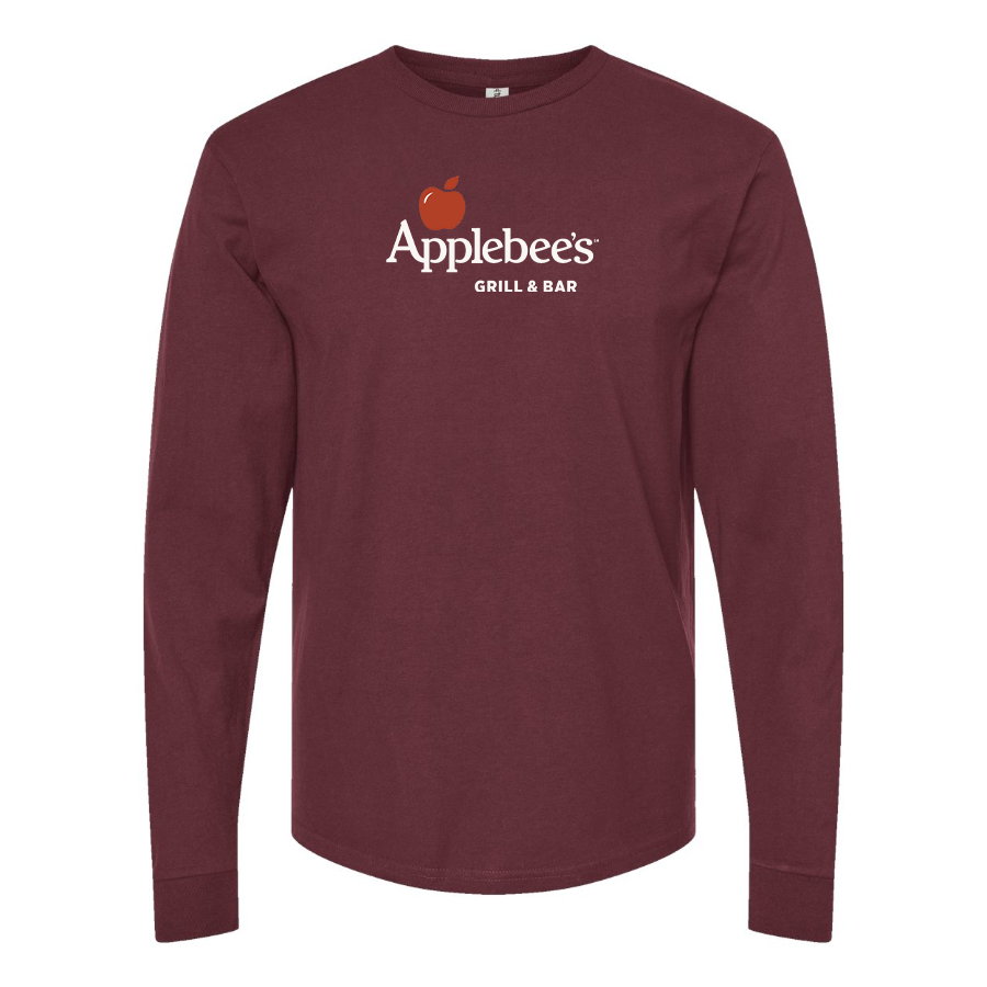 Men's Applebees Logo Cotton Long Sleeve T-Shirt
