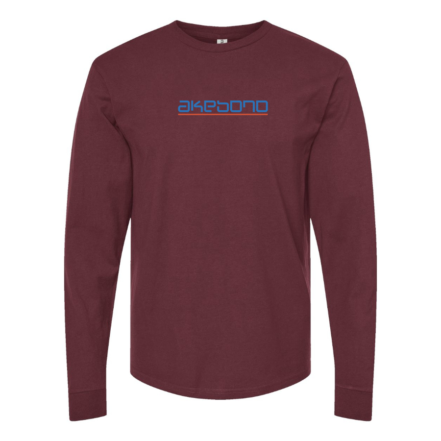 Men's Akebono Logo Cotton Long Sleeve T-Shirt