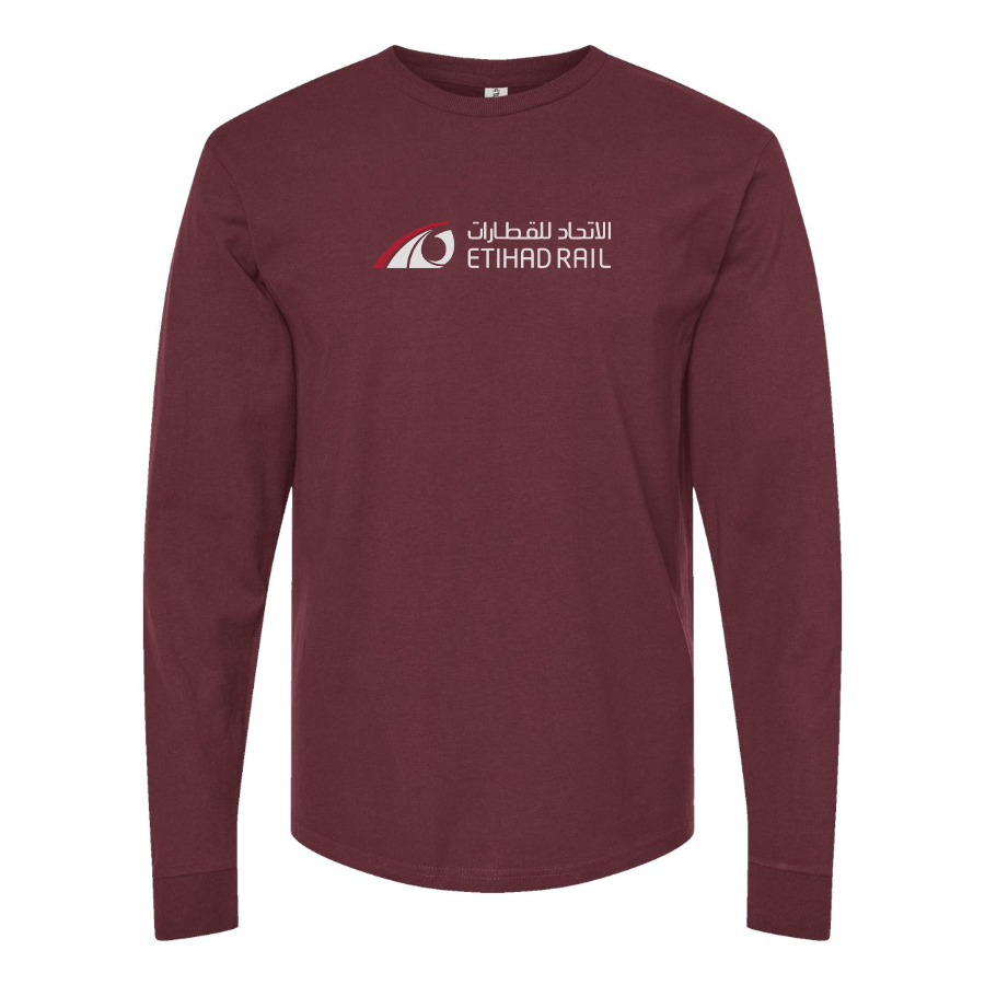 Men's Etihad Rail Logo Cotton Long Sleeve T-Shirt