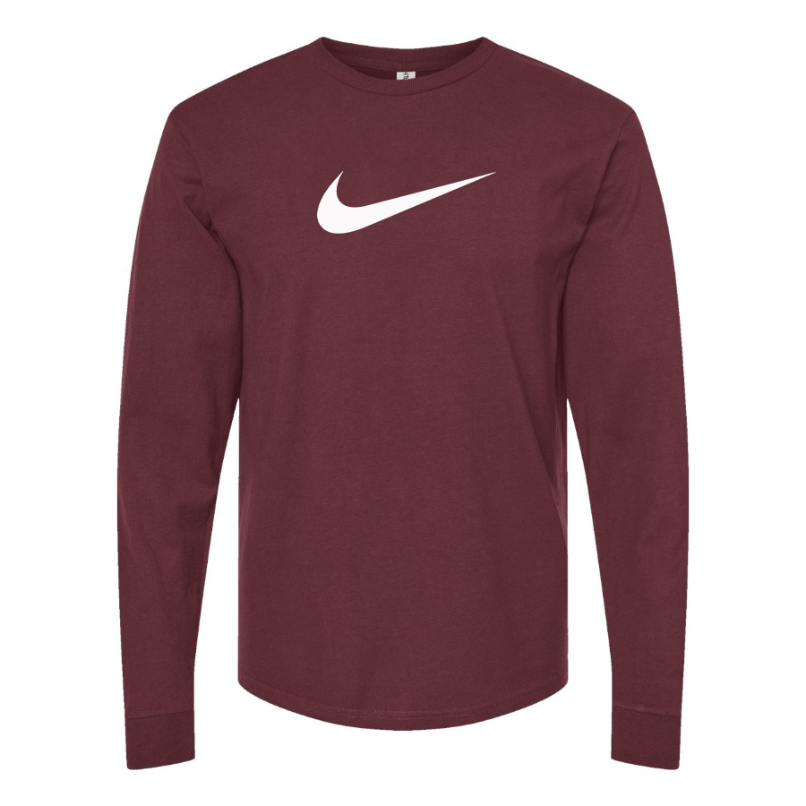 Men's Nike Wave Logo Cotton Long Sleeve T-Shirt