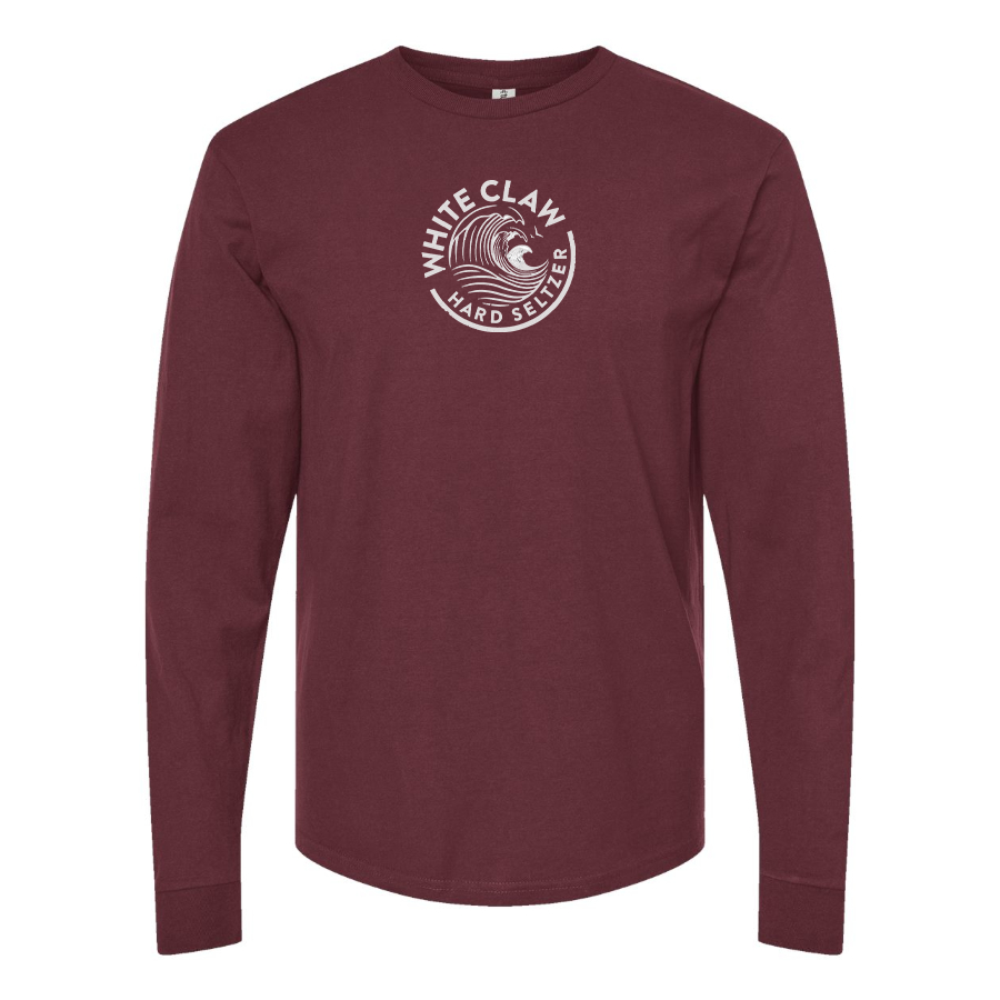Men's White Claw Logo Cotton Long Sleeve T-Shirt