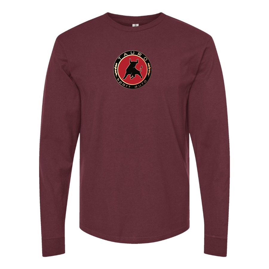 Men's Tauro Sport Auto Logo Cotton Long Sleeve T-Shirt