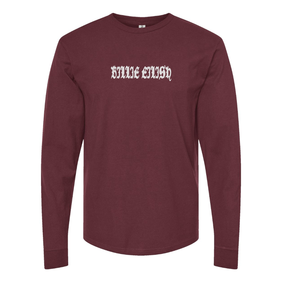 Men's Billie Eilish  Logo Cotton Long Sleeve T-Shirt
