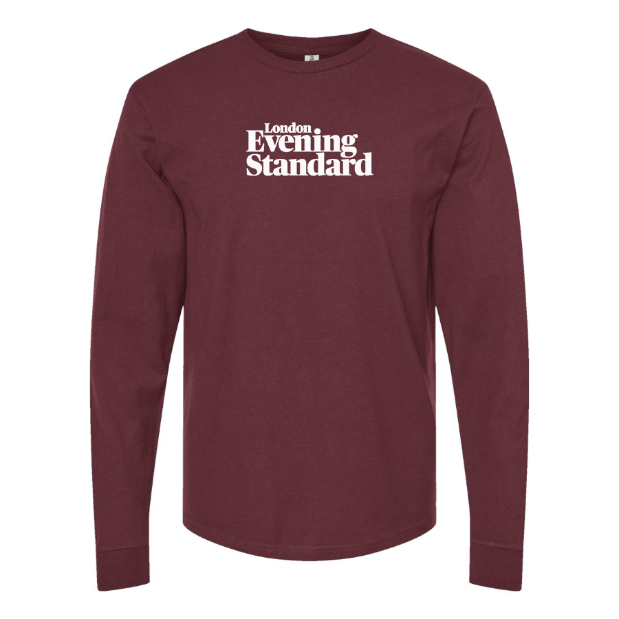 Men's London Evening Standard  Logo Cotton Long Sleeve T-Shirt