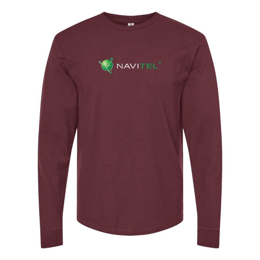 Men's Navitel Logo Cotton Long Sleeve T-Shirt
