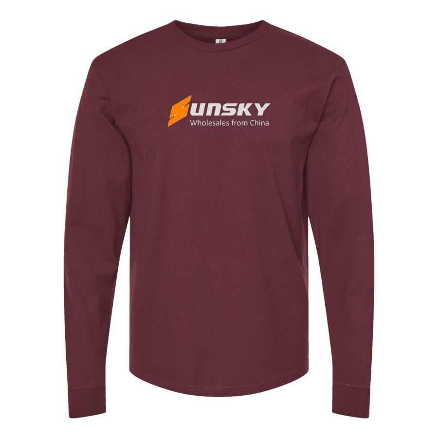 Men's SUNSKY Logo Cotton Long Sleeve T-Shirt