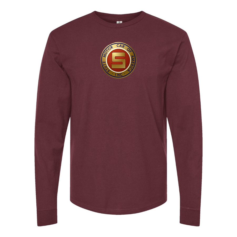 Men's Stutz Motor Company Logo Cotton Long Sleeve T-Shirt