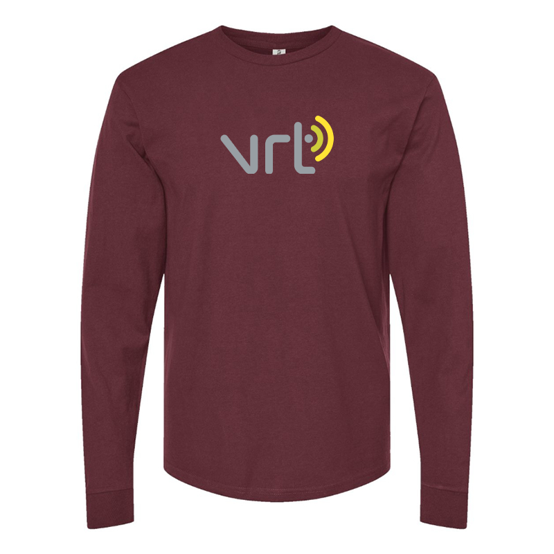 Men's VRT Logo Cotton Long Sleeve T-Shirt
