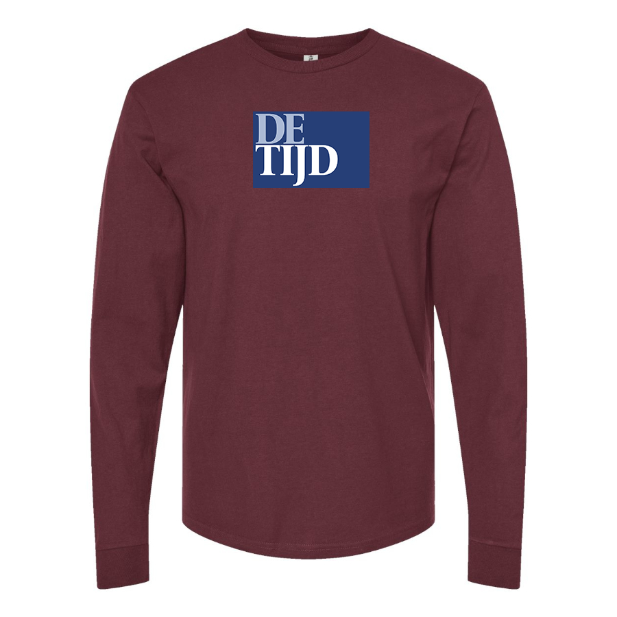 Men's De Tijd    Cotton Long Sleeve T-Shirt
