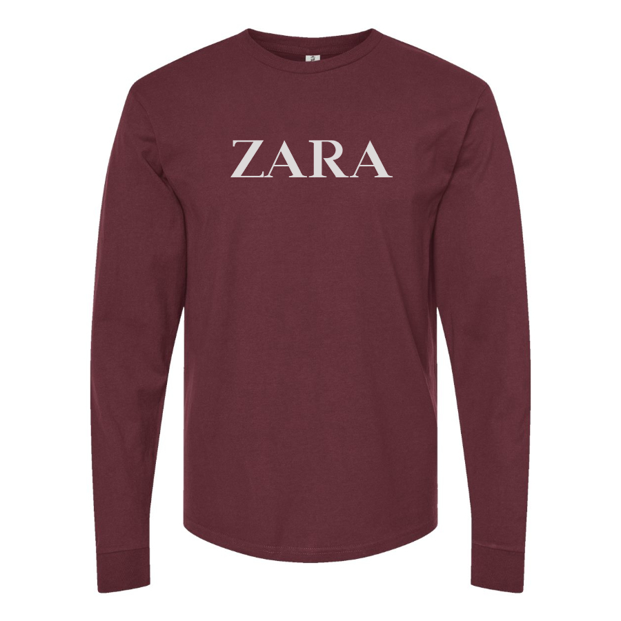 Men's Zara Logo Cotton Long Sleeve T-Shirt