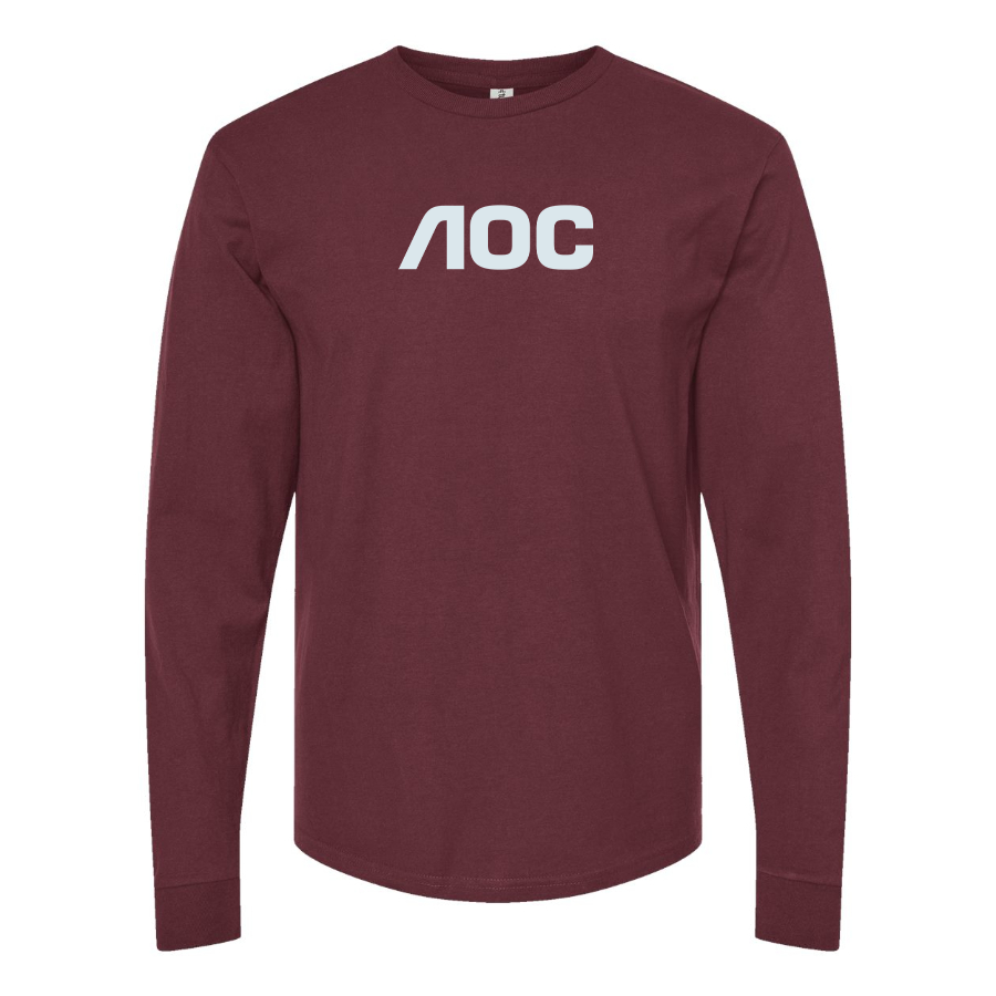 Men's AOC Logo Cotton Long Sleeve T-Shirt