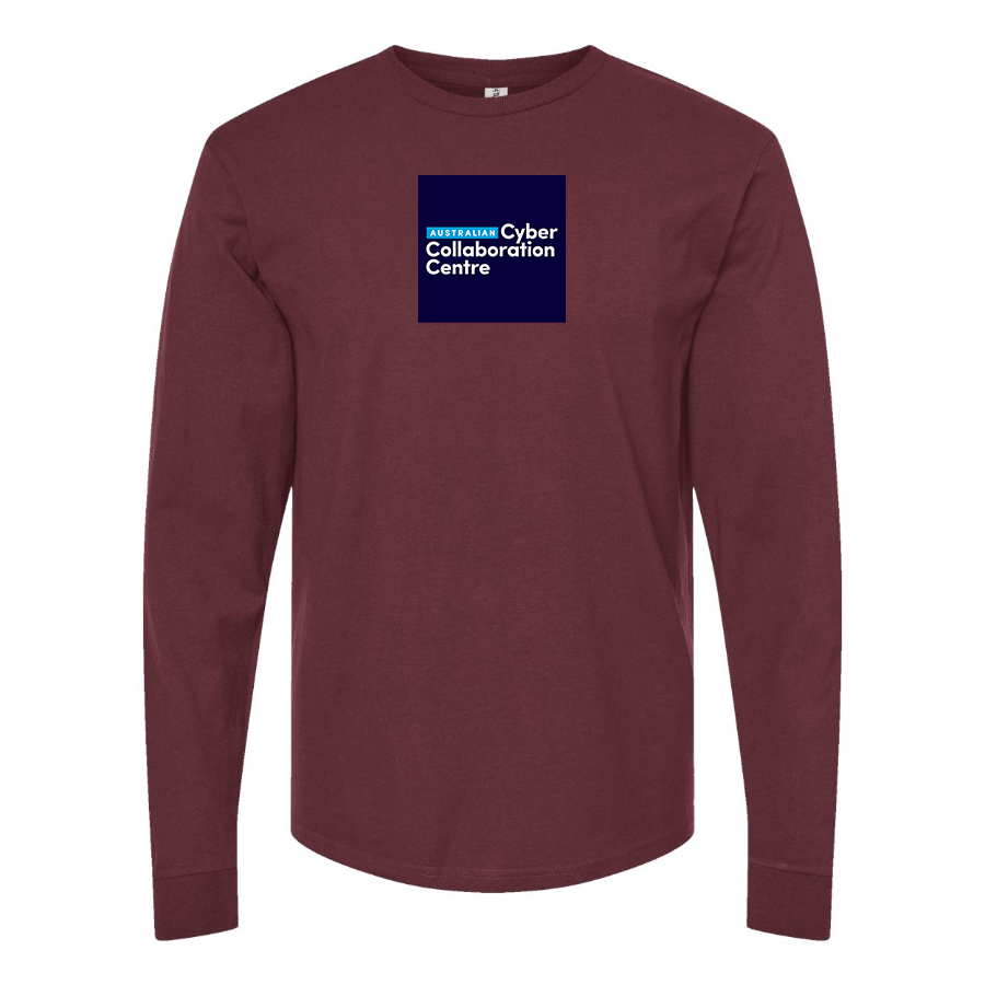 Men's Australian Cyber Collaboration Centre Logo Cotton Long Sleeve T-Shirt