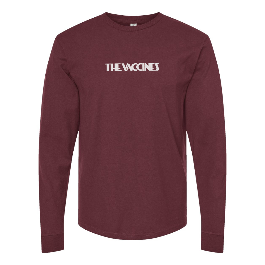 Men's The Vaccines Logo Cotton Long Sleeve T-Shirt