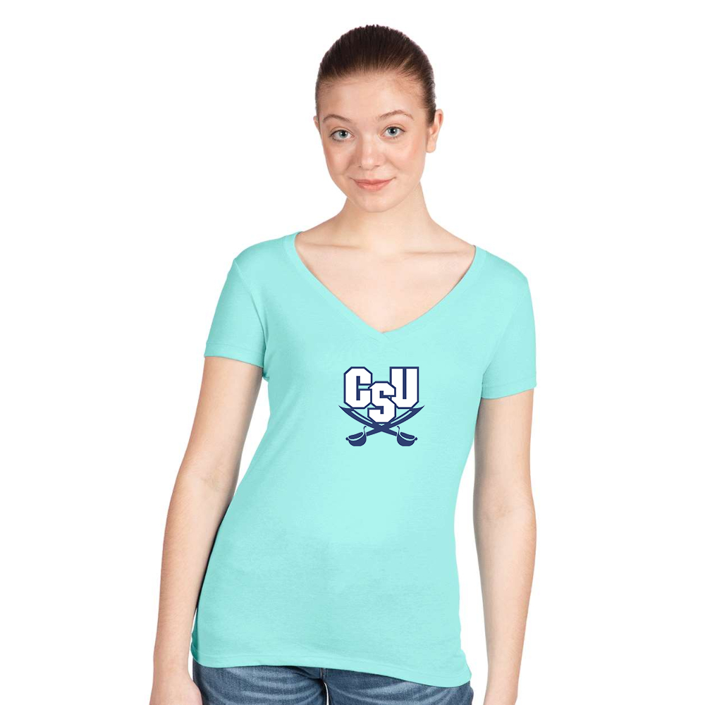 Women's CSU Buccaneers   Next Level V-Neck T-Shirt