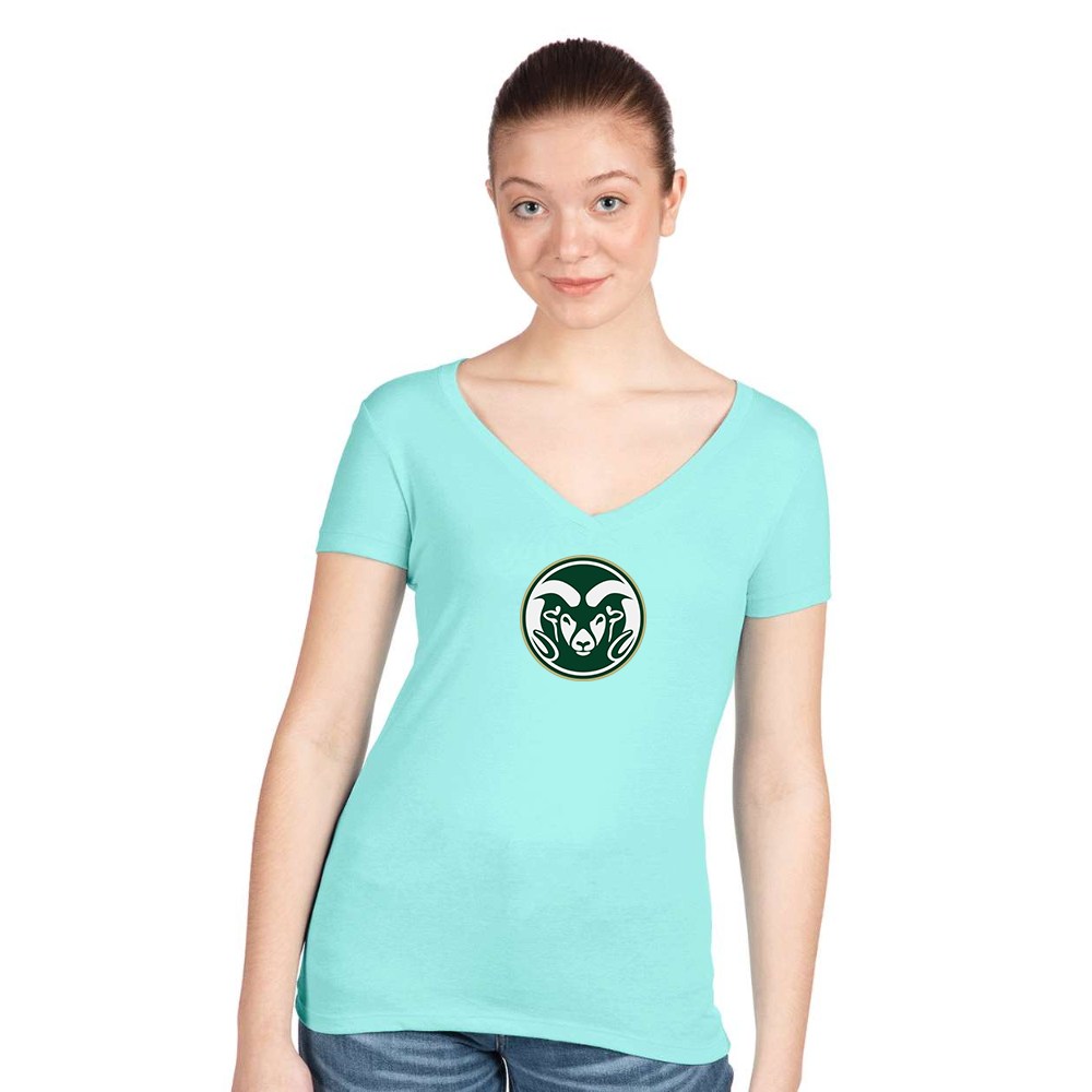 Women's Colorado State Rams Next Level V-Neck T-Shirt