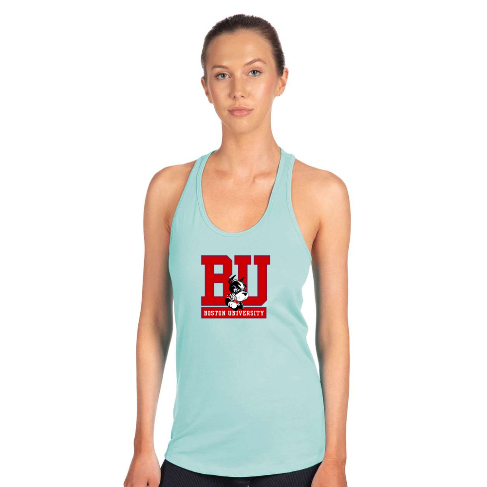 Women's Boston University Terriers Next Level Ideal Racerback Tank