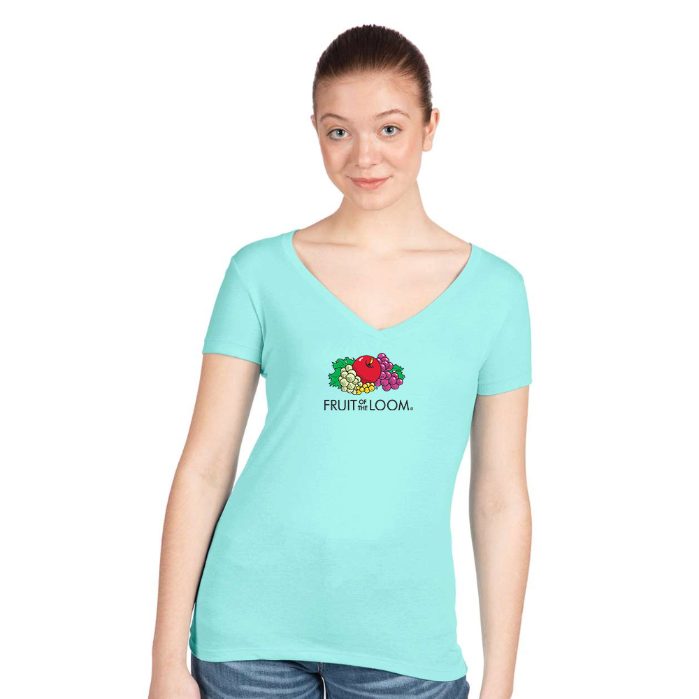 Women's Fruit Of the Loom Next Level V-Neck T-Shirt