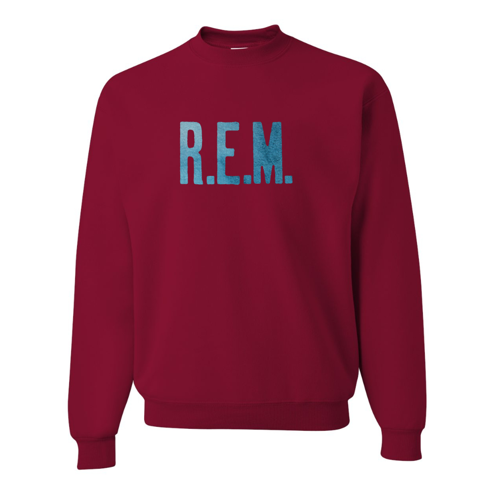 Men's R.E.M. Blue JERZEES NuBlend Crewneck Sweatshirt