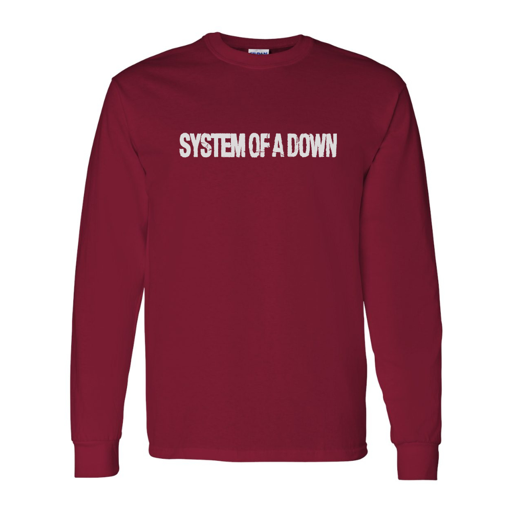 Men's System Of A Down Gildan Heavy Cotton Long Sleeve T-Shirt