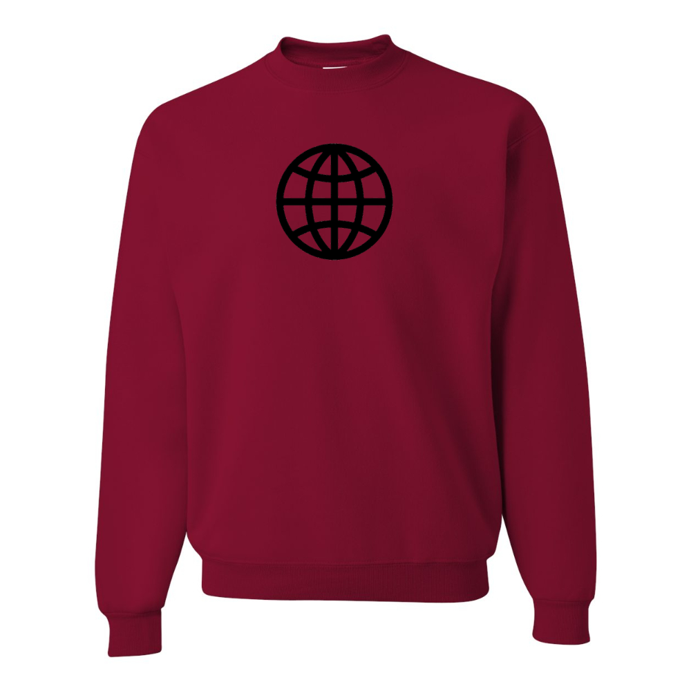 Men's  Internet Globe JERZEES NuBlend Crewneck Sweatshirt