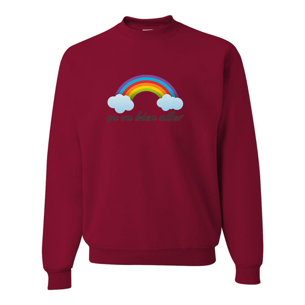 Men's Ça va bien aller JERZEES NuBlend Crewneck Sweatshirt