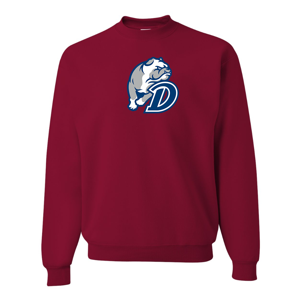 Men's Drake Bulldogs JERZEES NuBlend Crewneck Sweatshirt