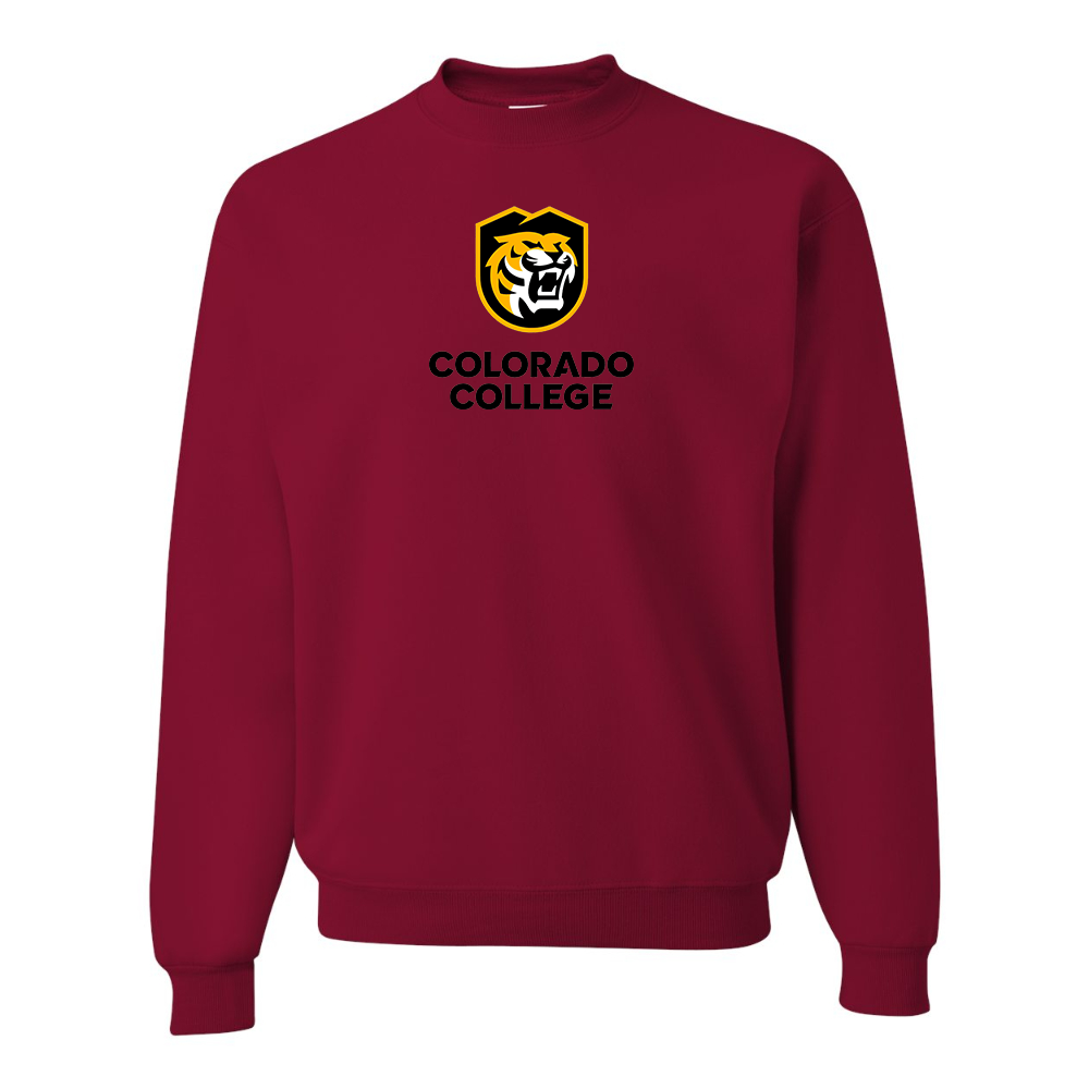 Men's  Colorado College Tigers JERZEES NuBlend Crewneck Sweatshirt