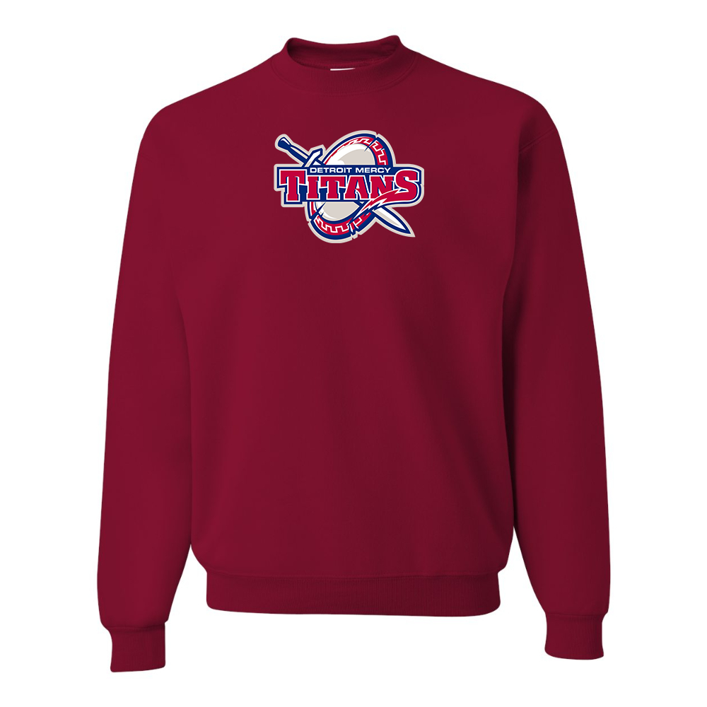 Men's Detroit Titans  JERZEES NuBlend Crewneck Sweatshirt