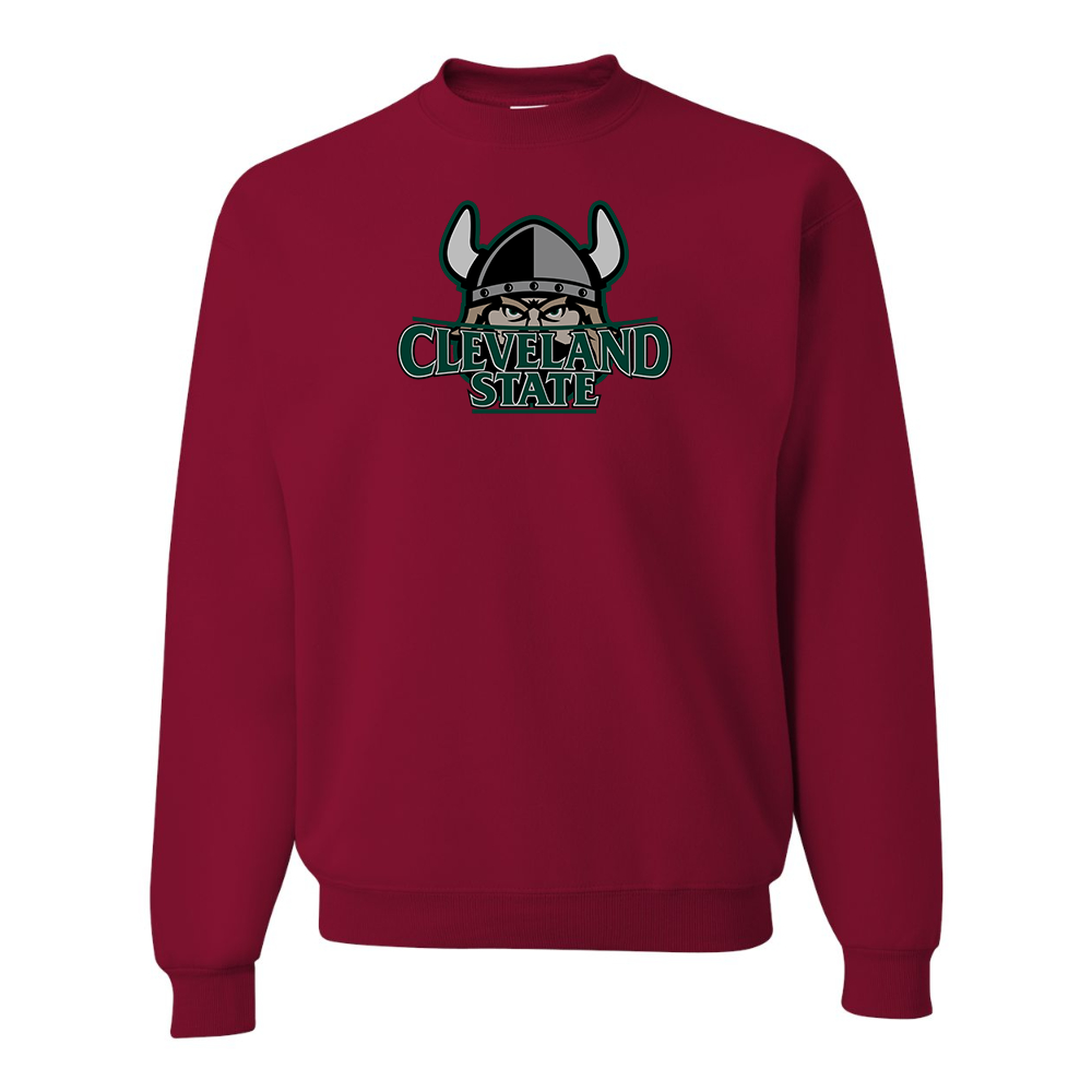Men's Cleveland State Vikings JERZEES NuBlend Crewneck Sweatshirt