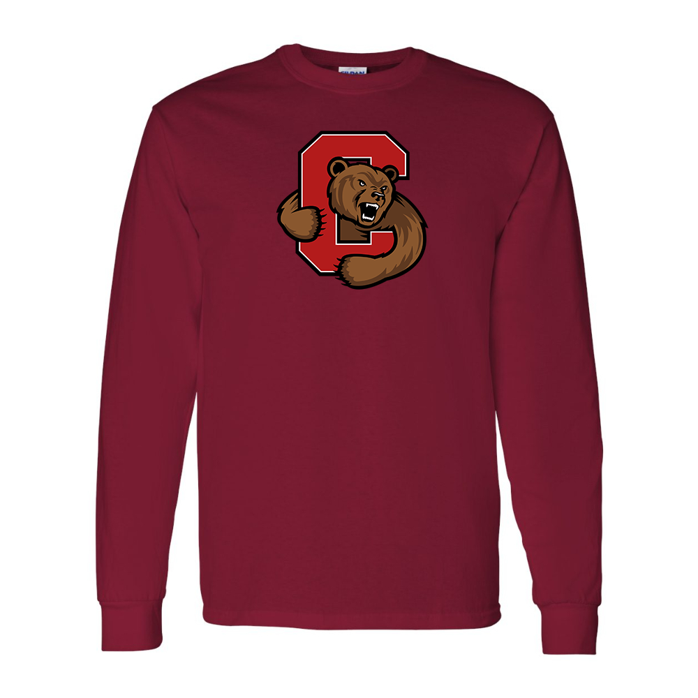 Men's Cornell Big Red Gildan Heavy Cotton Long Sleeve T-Shirt